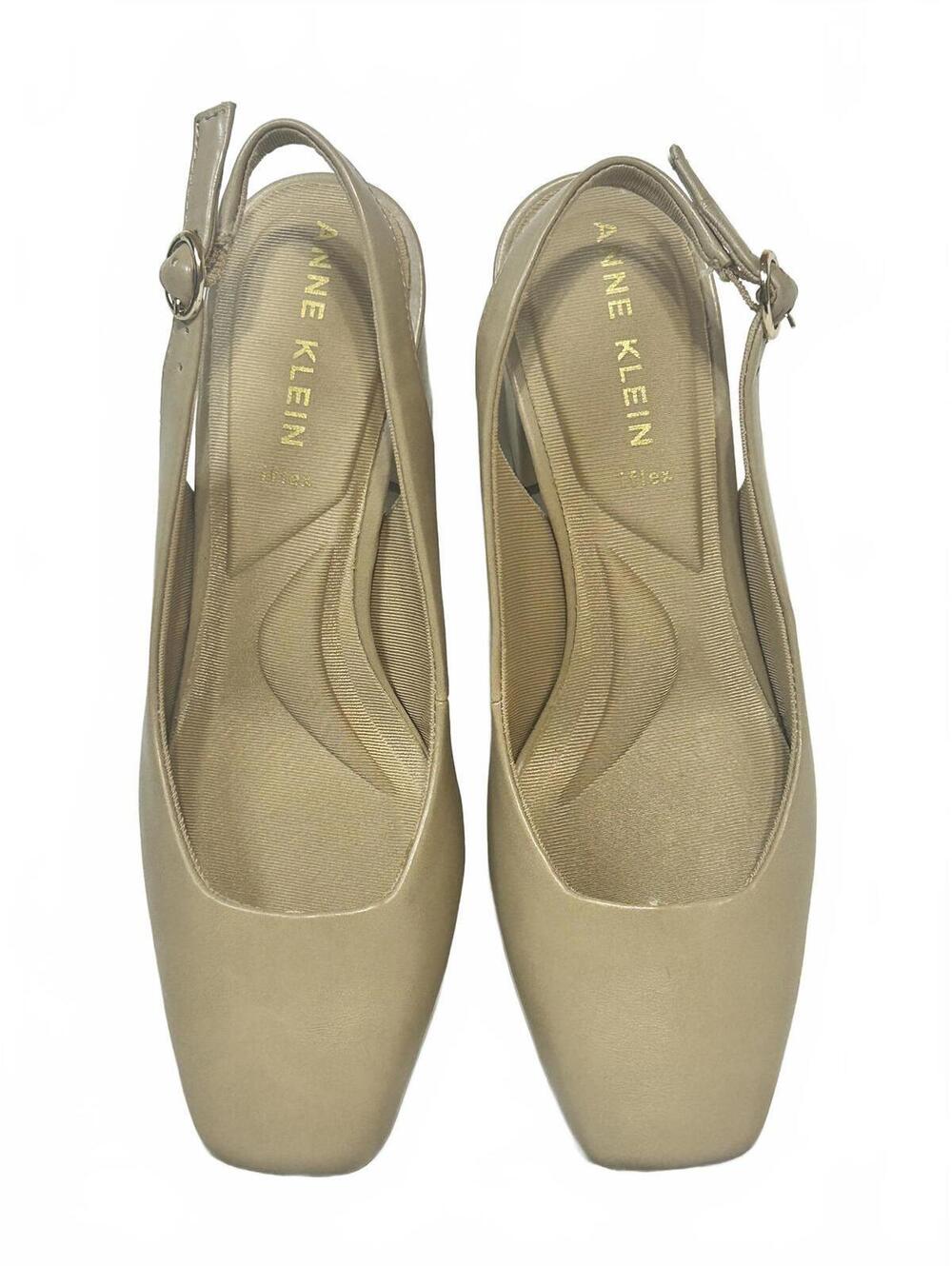 Anne Klein Women's Beige Slingback Heels Size 5.5